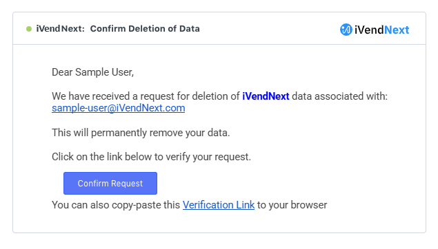 Picture - Confirm Deletion of Data